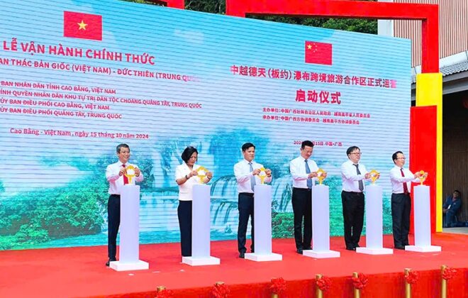 Khu cảnh quan thác Bản Giốc (Việt Nam) - Đức Thiên (Trung Quốc) chính thức đi vào hoạt động